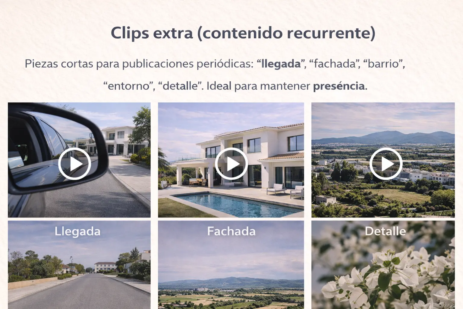 Clips extra contenido recurrente
